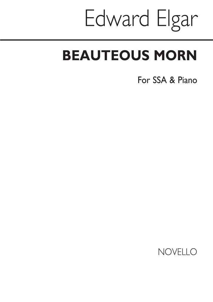 Beauteous Morn Ssa And Piano